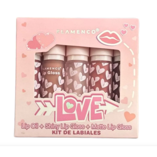 Kit 5 Labiales Brillos Y Labiales Matte