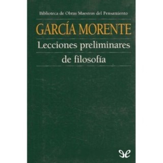 Lecciones preliminares de filosofía