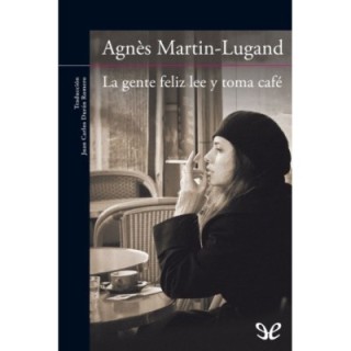 La gente feliz lee y toma café