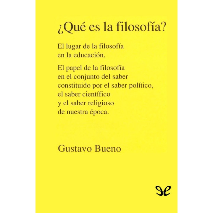 ¿Qué es la filosofía?