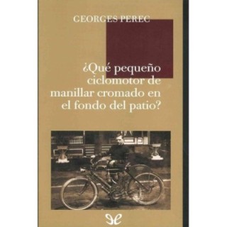 ¿Qué pequeño ciclomotor de manillar cromado en el fondo del patio?