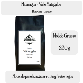 Café Nicaragua Molido Grueso 250 g Lavado Tueste Suave