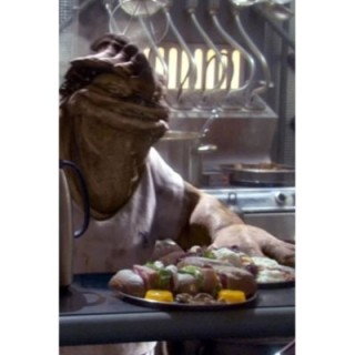 Cenando en el restaurante de Dexter