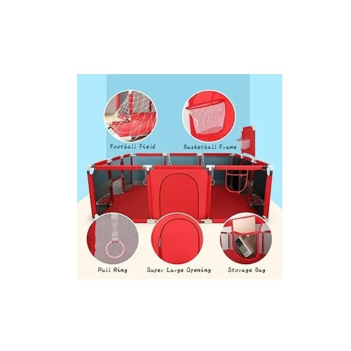 Corral Seguridad Bebes Con Aro De Basket